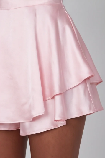 Women's Elegant Cotton A-Line Suspender Dress