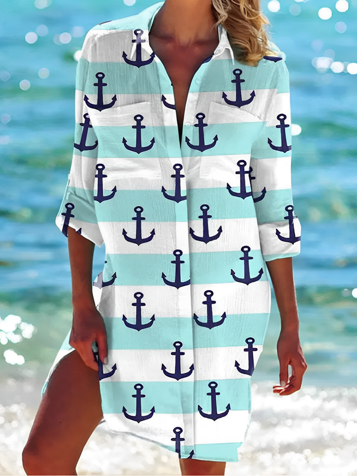 Women's Elegant Blouse with Floral Print