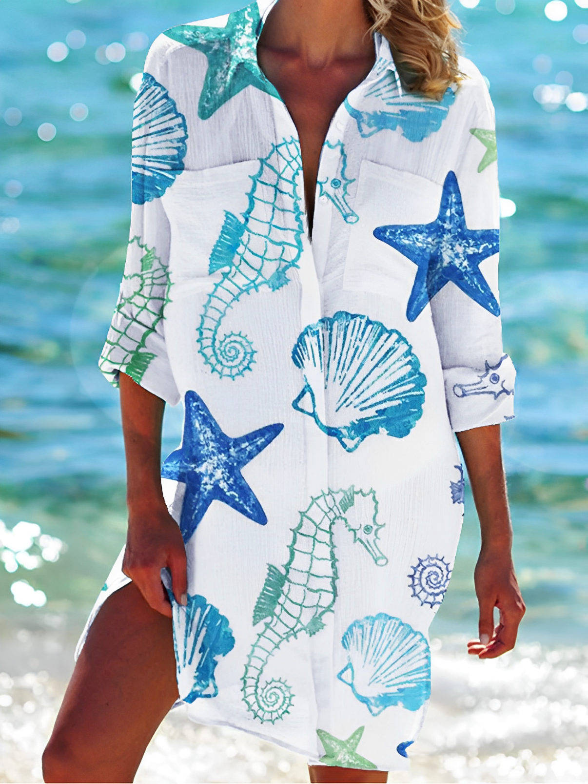 Women's Elegant Blouse with Floral Print