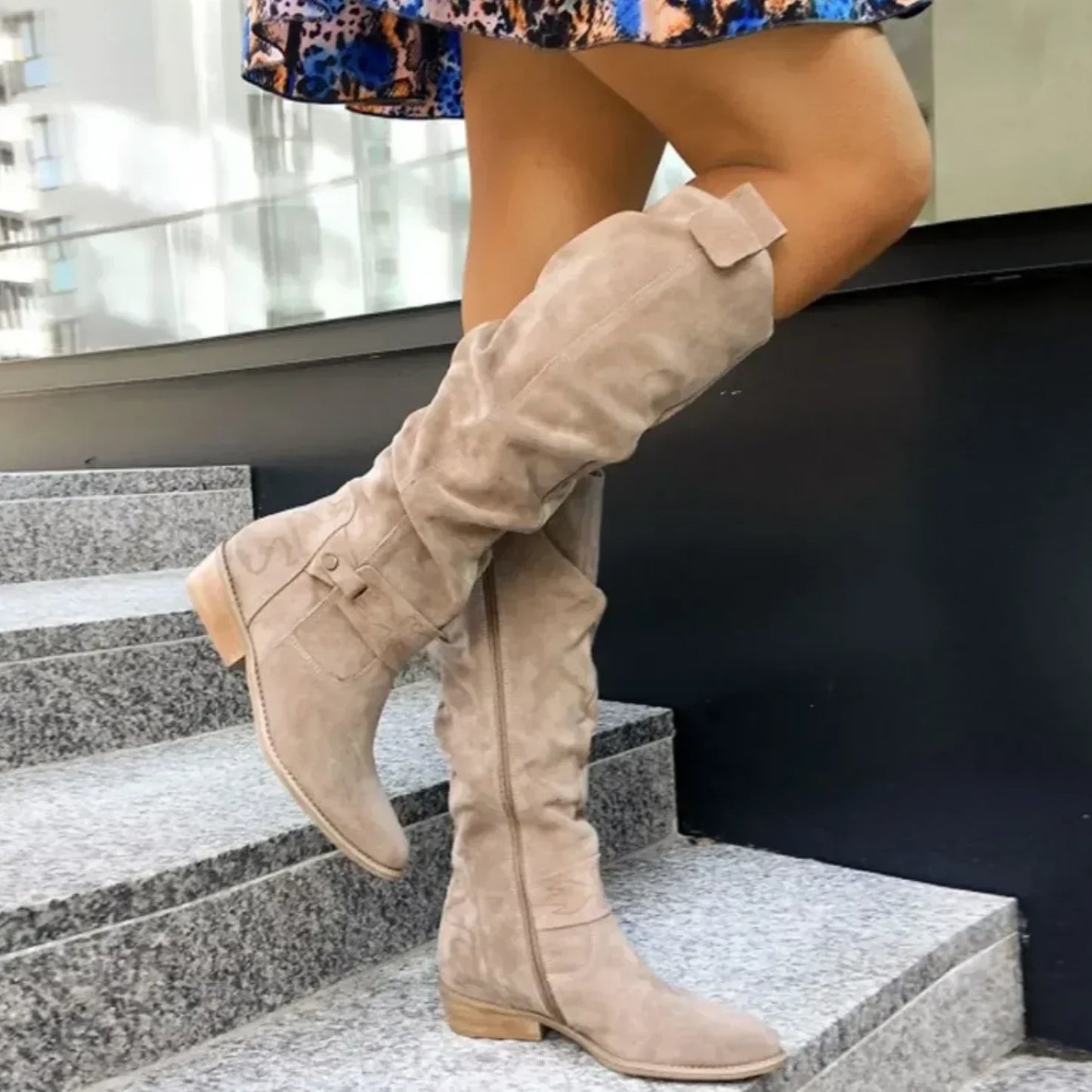 Soft Suede Winter Ankle Boots - OutfitLondon