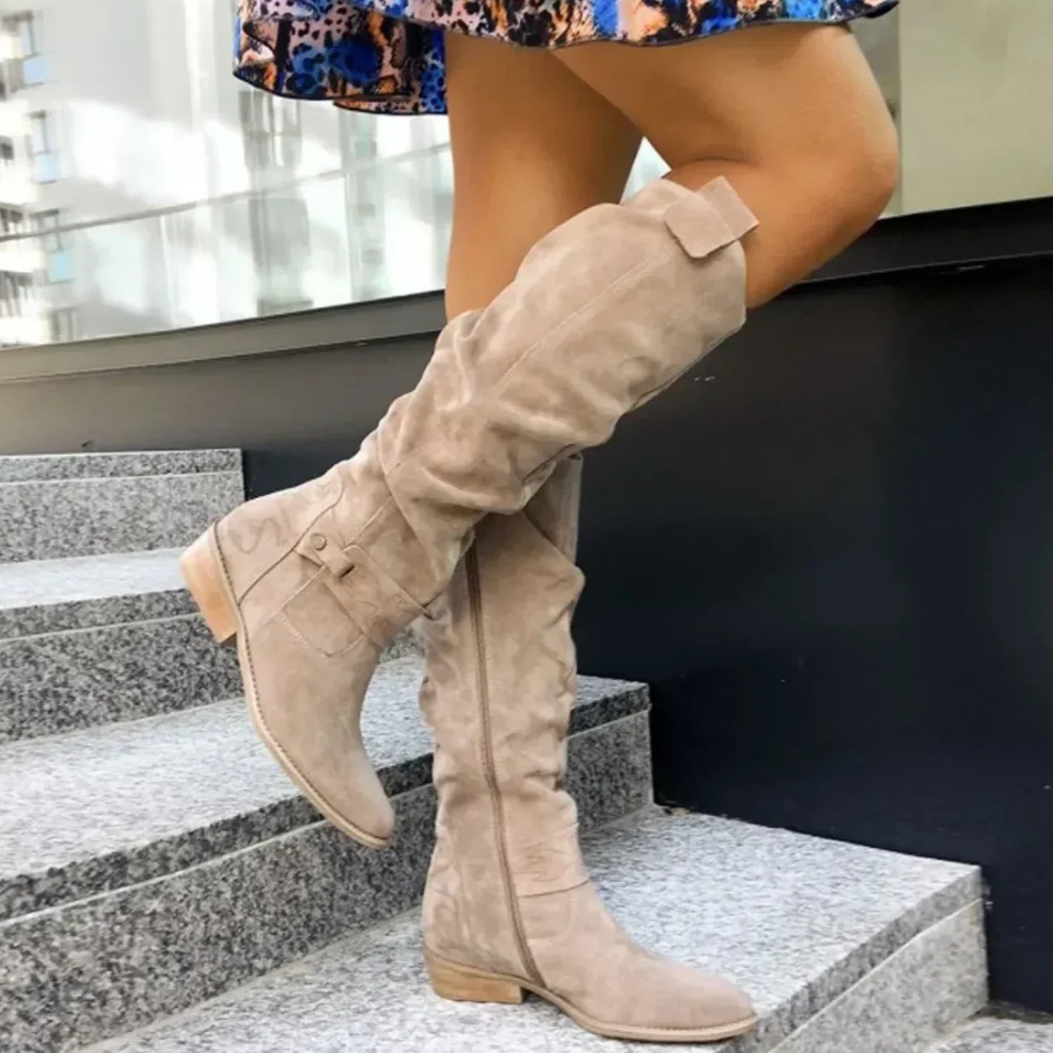 Soft Suede Winter Ankle Boots - OutfitLondon