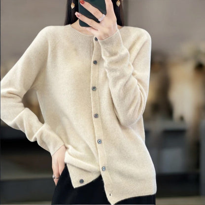 Women's Cozy Open Front Knit Cardigan