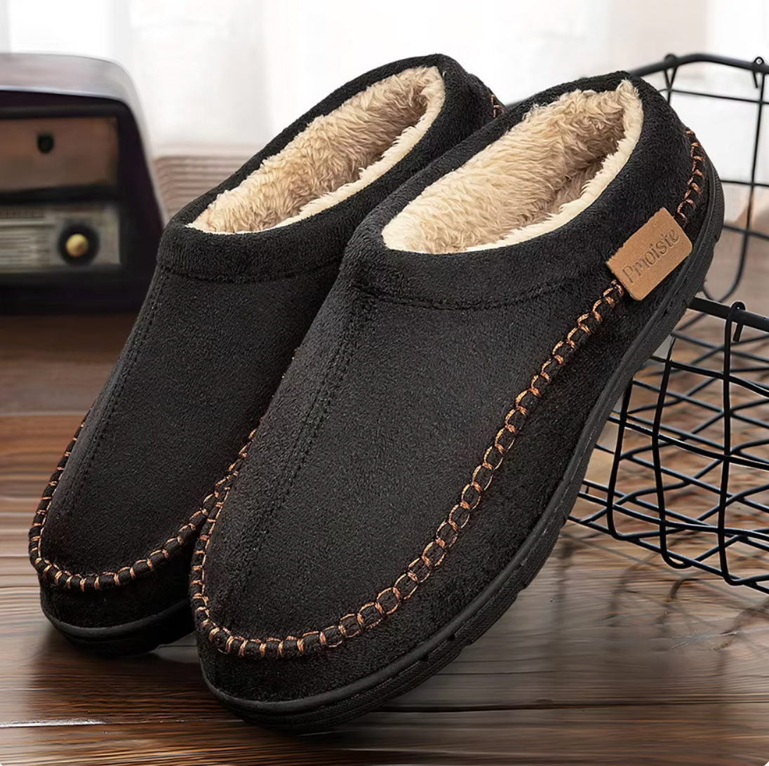 Warm Men's Fuzzy Inside Slipper Boots
