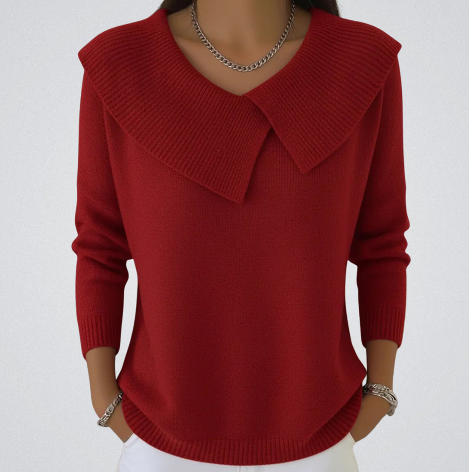 Textured Crew Neck Sweater - OutfitLondon