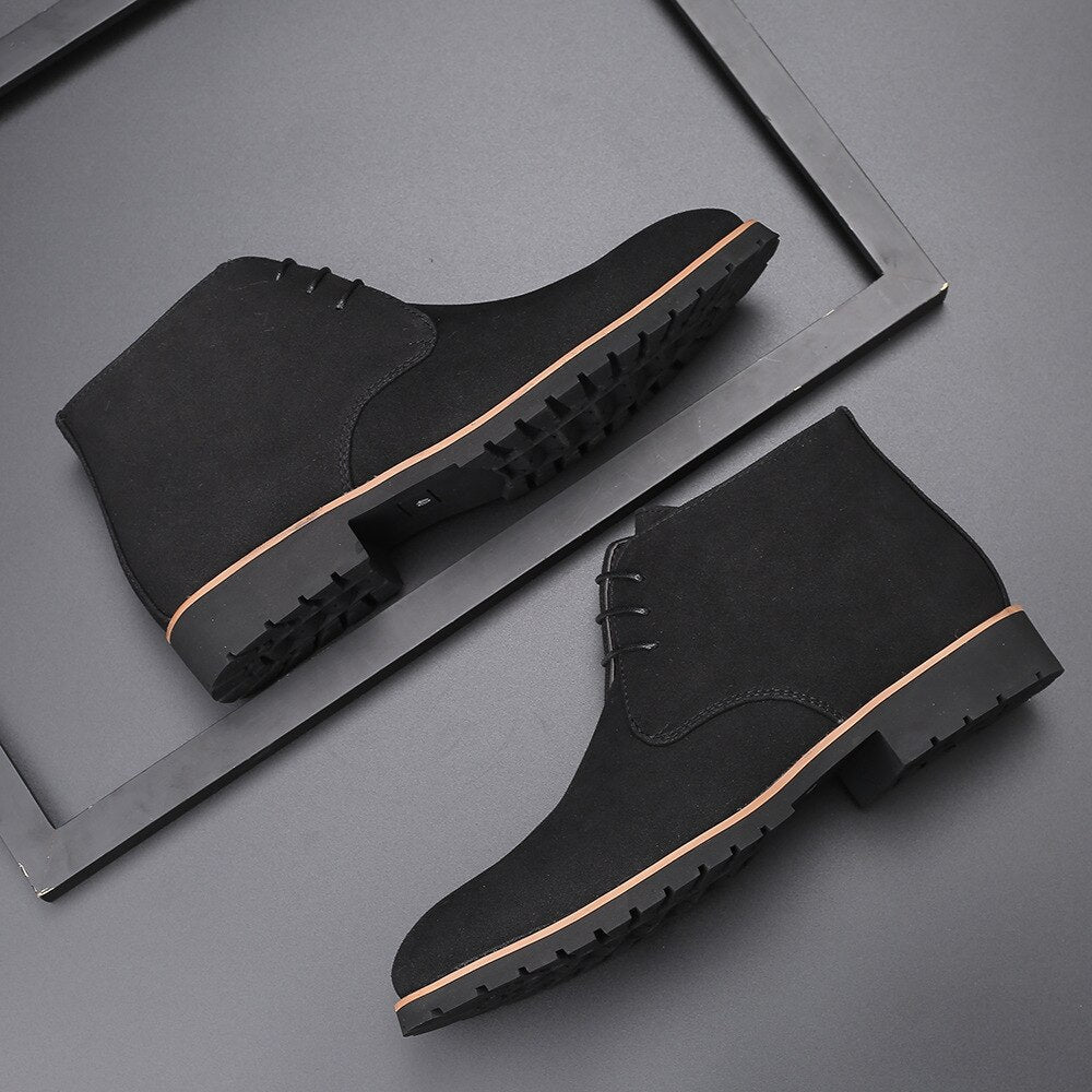 Premium Leather Mens Ankle Boots - OutfitLondon