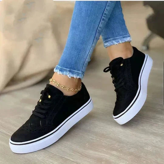 Trendy Tie-Up Athletic Shoes