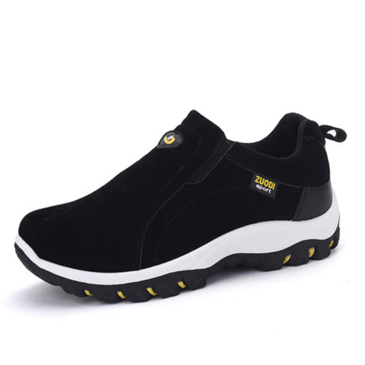 Breathable Mens Athletic Shoes - Grip Sole Sneakers - OutfitLondon