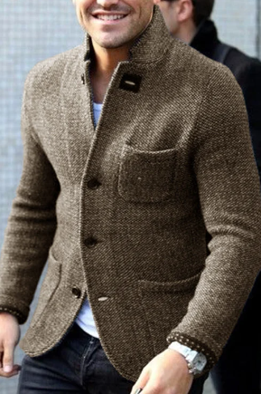Comfortable Loose Fit Mens Casual Blazer Jacket