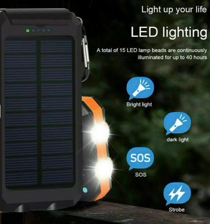 Portable Waterproof Power Bank 500000mAh Dual USB Charger