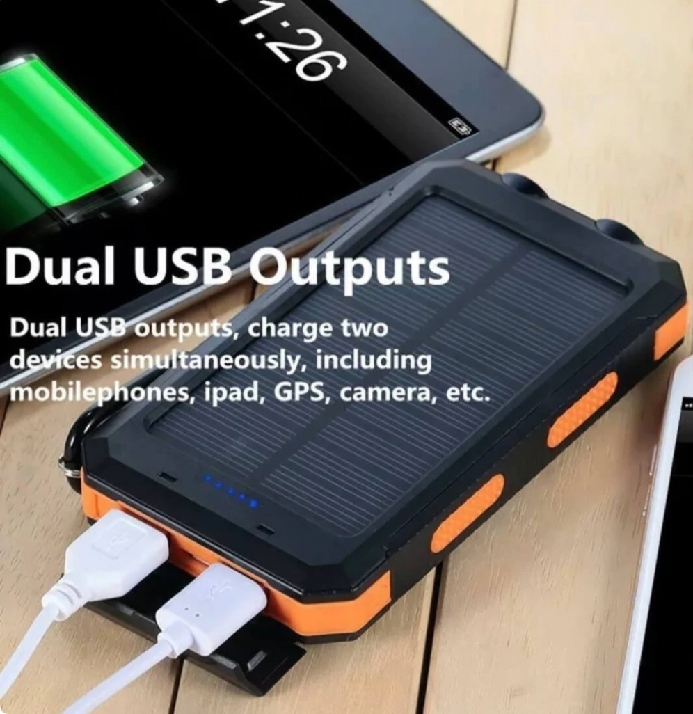Portable Waterproof Power Bank 500000mAh Dual USB Charger