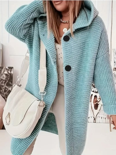 Soft Oversized Ladies Hoodie Cardigan - OutfitLondon