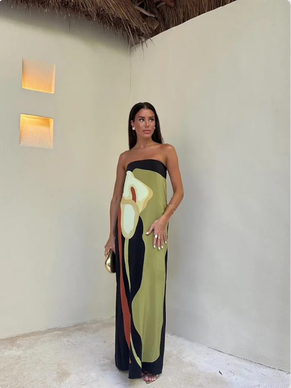 Elegant Long Sleeve Women's Summer Dress - OutfitLondon