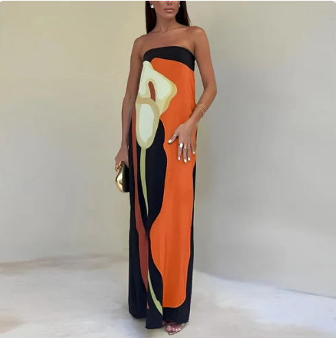 Elegant Long Sleeve Women's Summer Dress