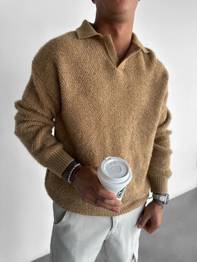 Soft Thermal Mens Crew Neck Winter Sweater - OutfitLondon