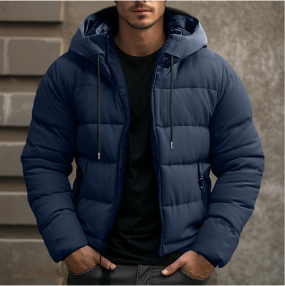 Warm Padded Hooded Mens Coat Jacket