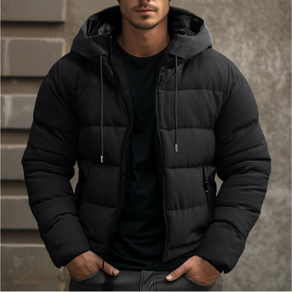 Warm Padded Hooded Mens Coat Jacket