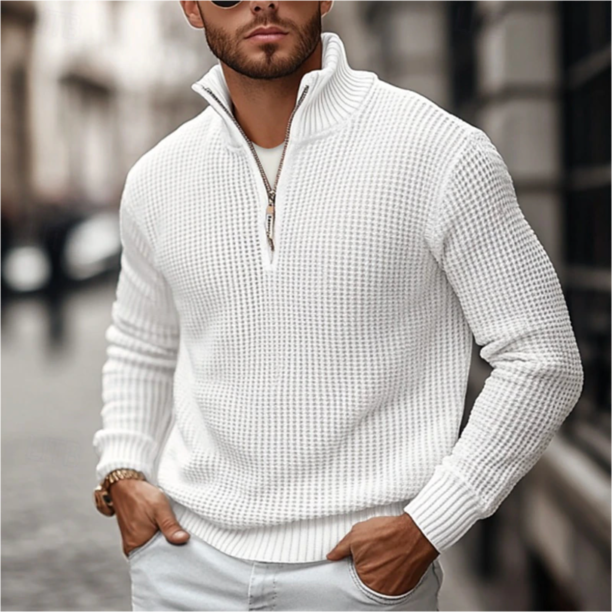 Classic Mens Zip Up Fleece Jacket - OutfitLondon