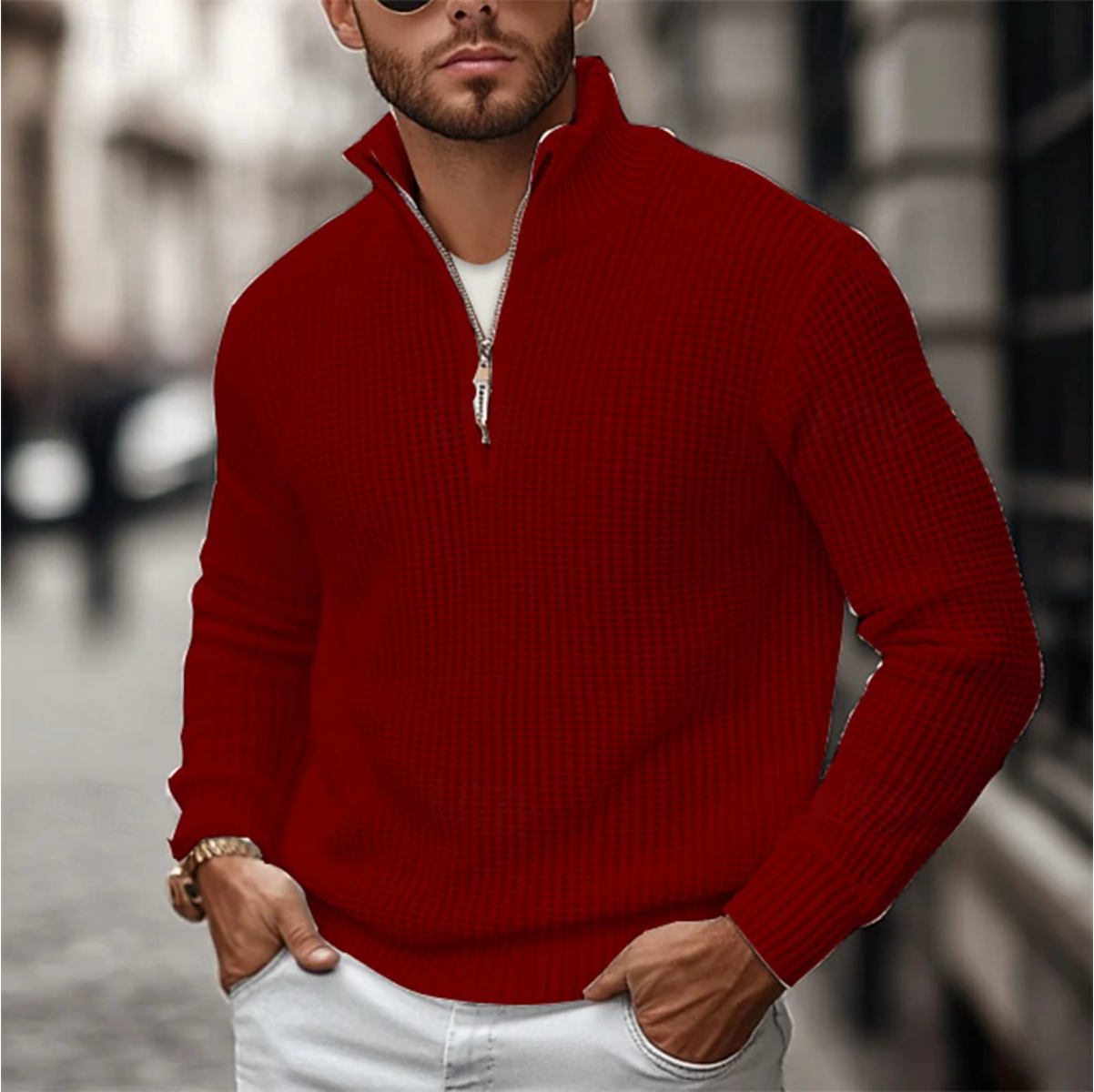 Classic Mens Zip Up Fleece Jacket