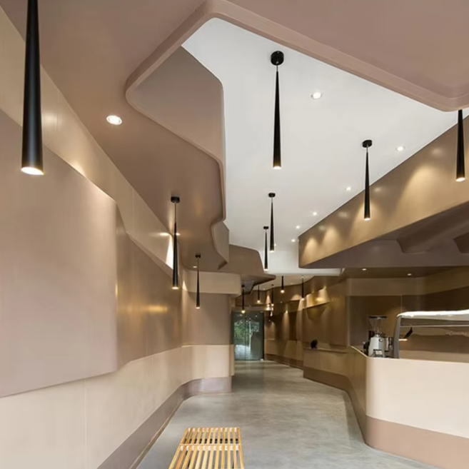 Sleek Hanging LED Ceiling Light Fixture