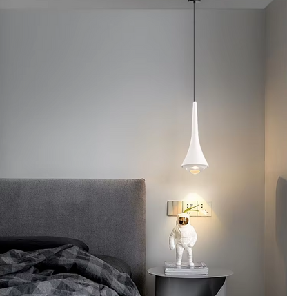 Sleek Glass Drop Ceiling LED Light Fixture