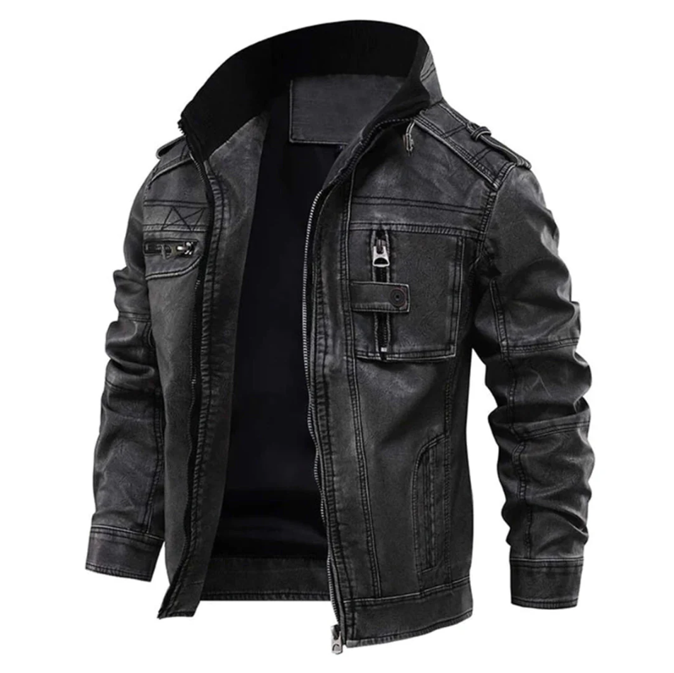 Trendy Leather Floki Coat: Classic Style - OutfitLondon