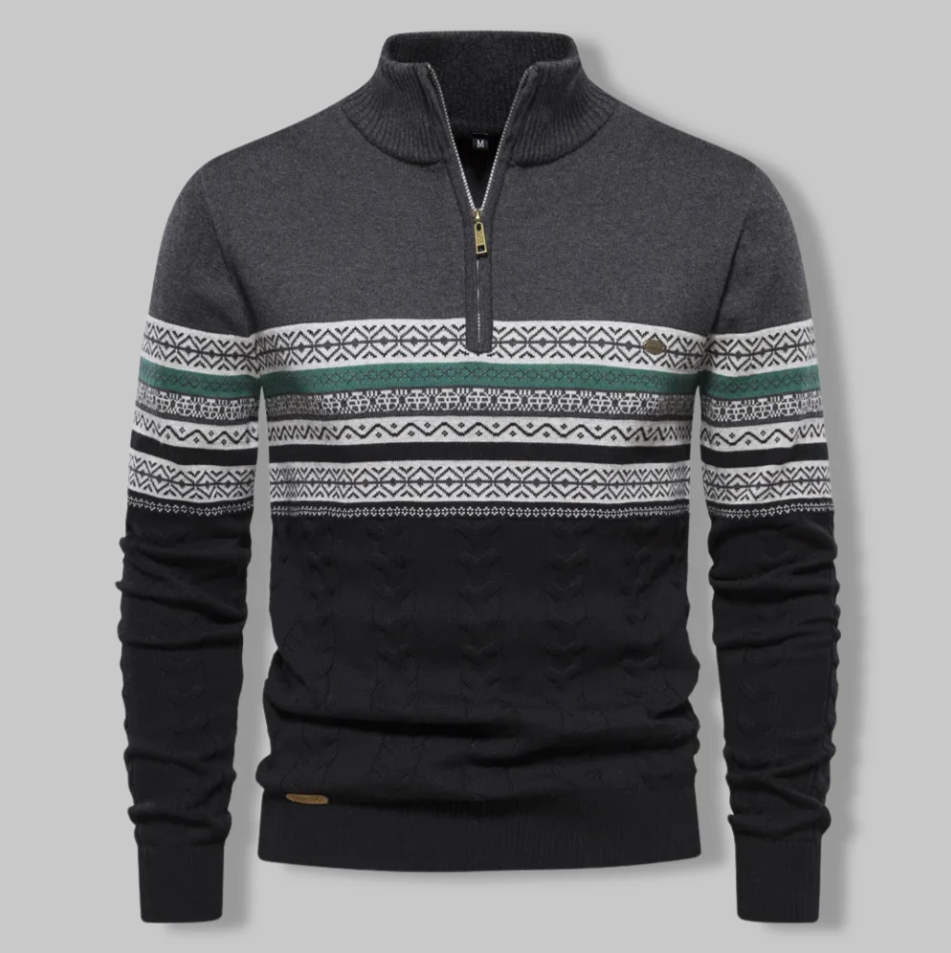 Classic Alpine Inspired Ski Jersey