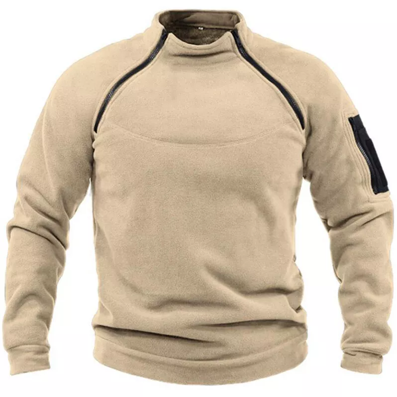 Warm Zip Up Fleece Jacket for Men