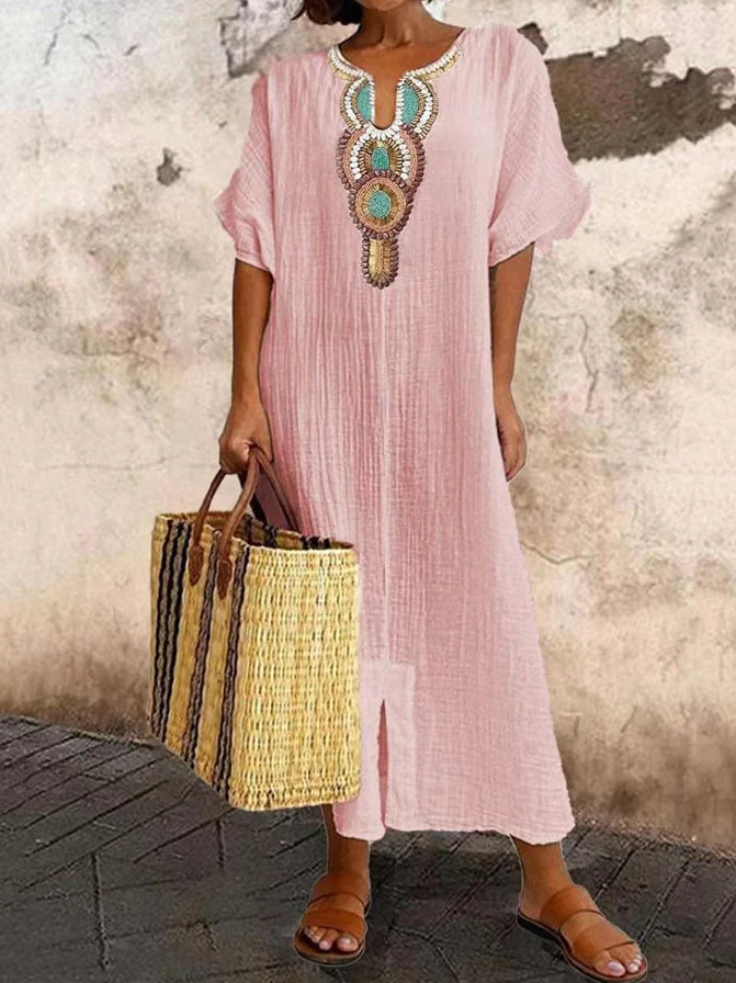 Lightweight Floral Maxi Dress with Chic Style