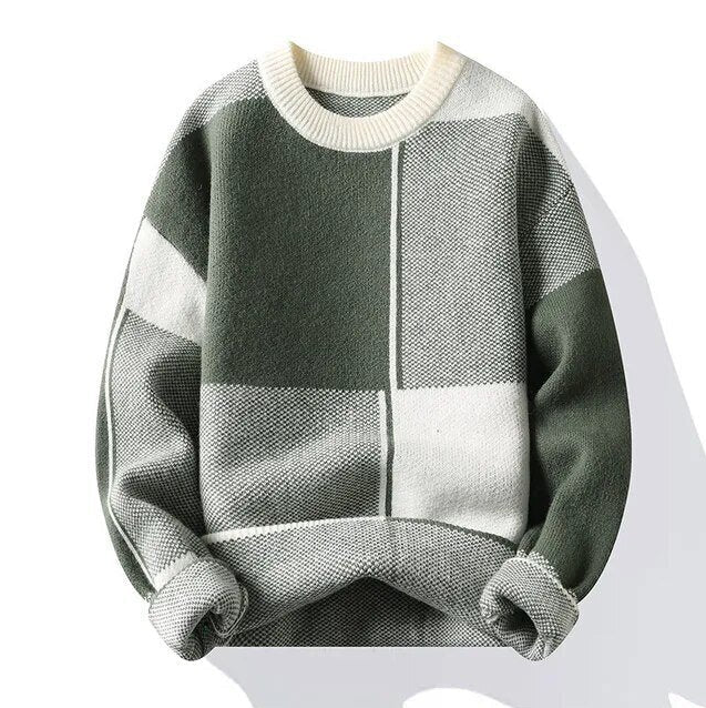 Cozy Warm Men's Crew Neck Sweater