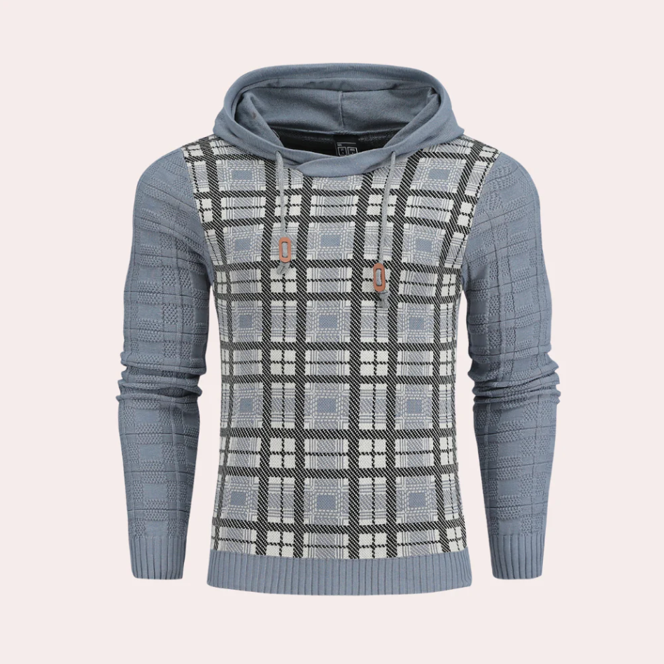 Men's Hooded Fleece Pullover Sweater