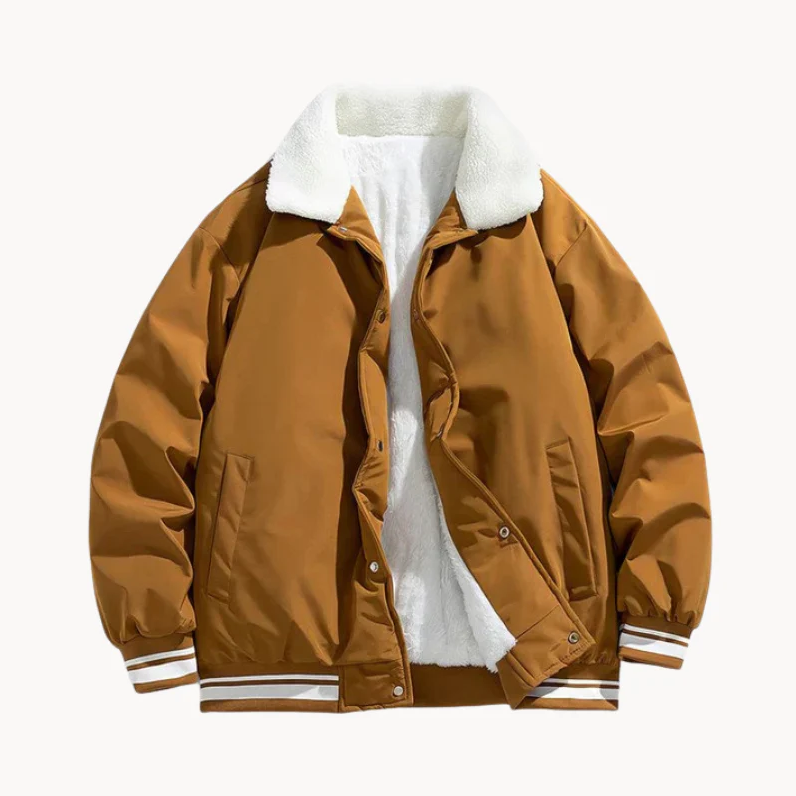 Men's Thick Fleece Lined Winter Coat: Warm & Durable - OutfitLondon