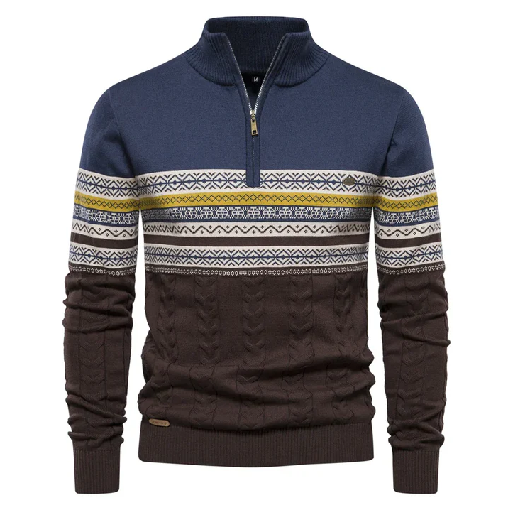 Vintage Style Patterned Women's Sweater