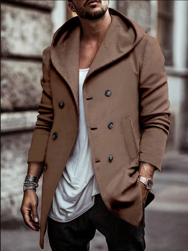 Waterproof Parka Jacket with Hood and Sleeves