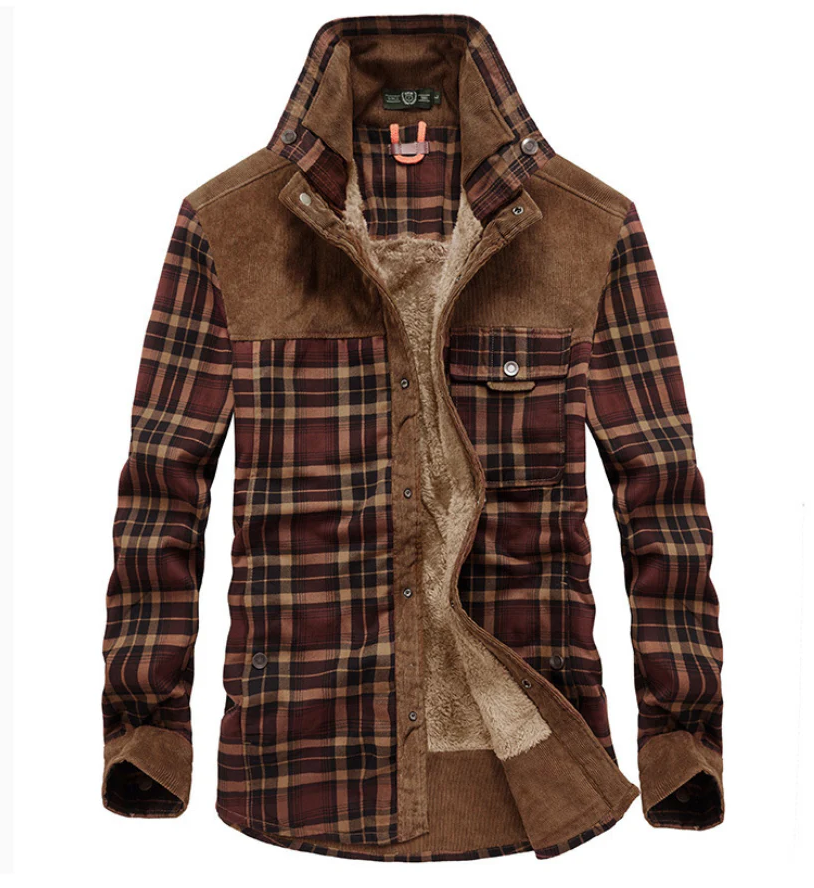 Men's Cozy Fleece Lined Parka Jacket - OutfitLondon