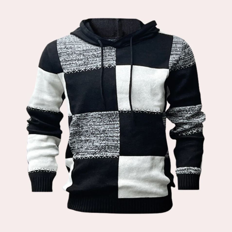 Men's Trendy Colorblock Hooded Sweatshirt - OutfitLondon