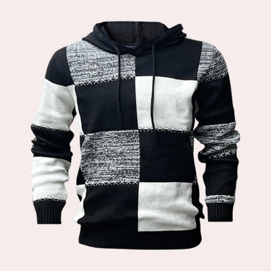 Men's Trendy Colorblock Hooded Sweatshirt - OutfitLondon