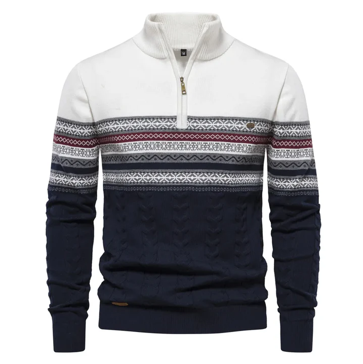 Vintage Style Patterned Women's Sweater - OutfitLondon