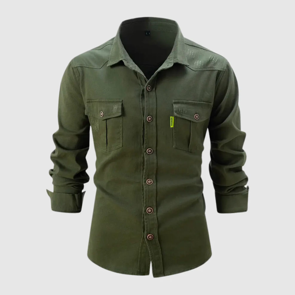 Trendy Mens Slim Fit Dress Shirt - OutfitLondon