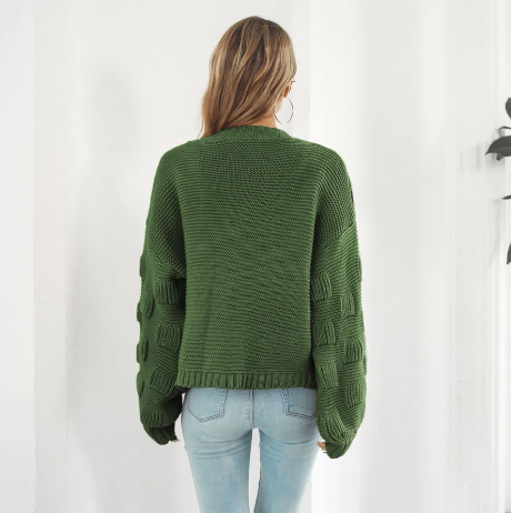 Cozy Long Sleeve Women's Knit Sweater