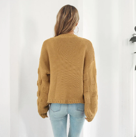 Cozy Long Sleeve Women's Knit Sweater