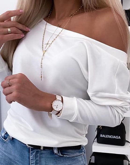 Women's Elegant Low Back Fashion Top - OutfitLondon