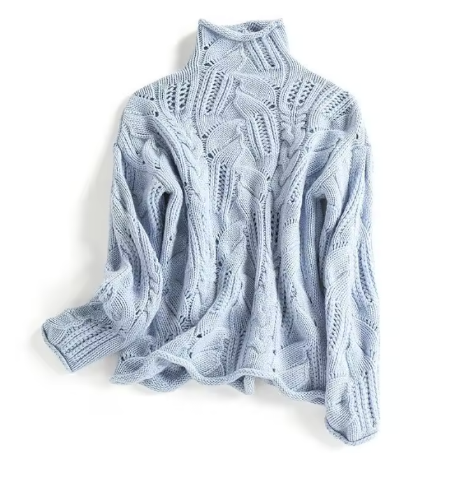 Belvoir Women's Merino Wool Turtleneck Sweater