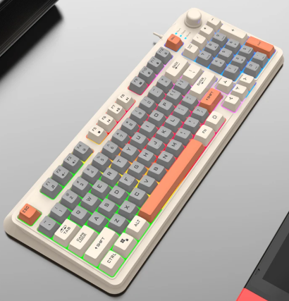 Compact Backlit Gaming Keyboard for PC Laptop