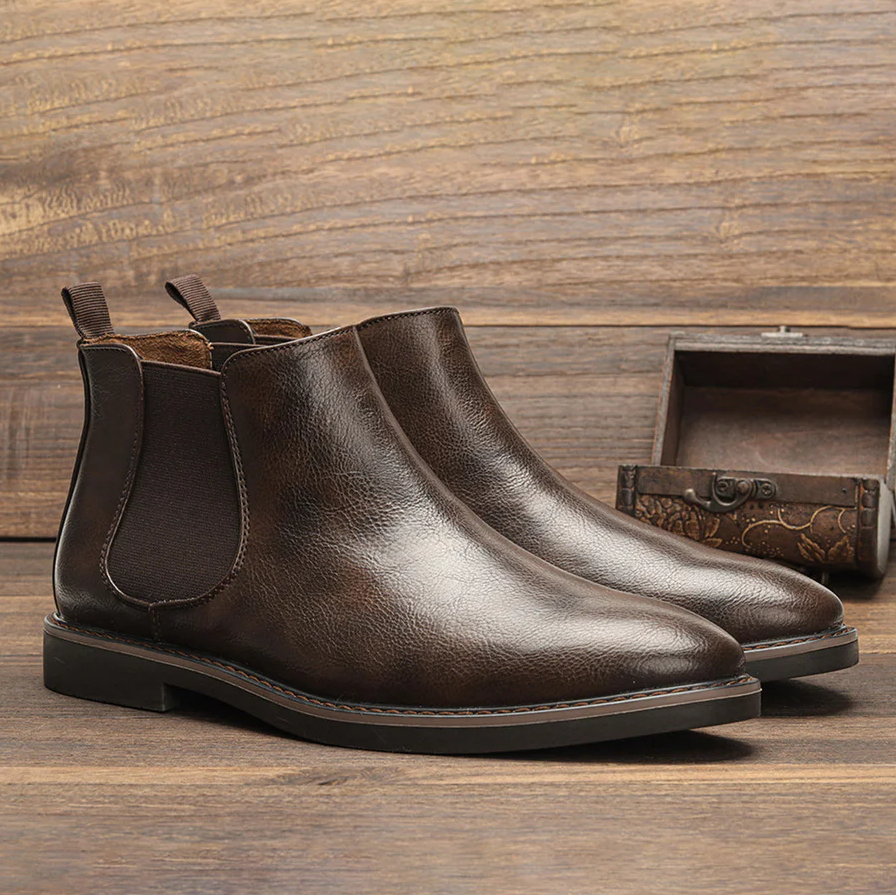 Men's Smart Leather Ankle Boots