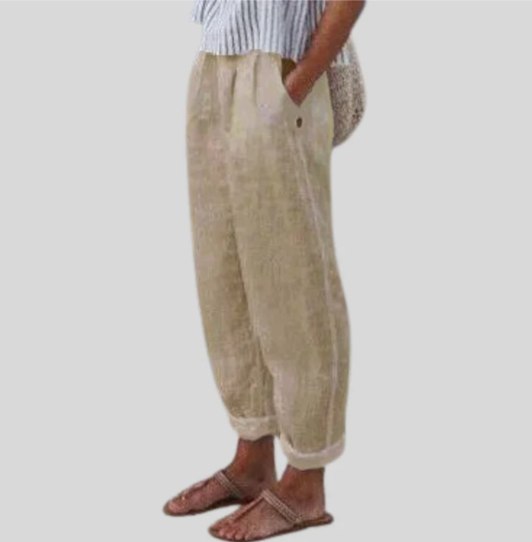 Women's Stylish High-Waist Designer Trousers - OutfitLondon