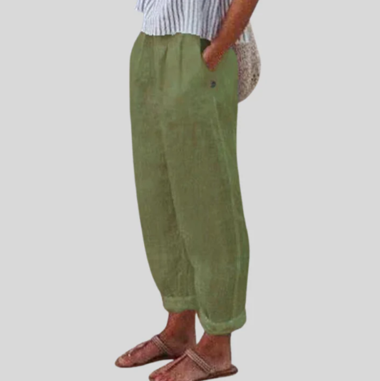 Women's Stylish High-Waist Designer Trousers