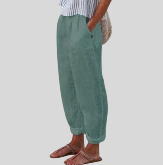 Women's Stylish High-Waist Designer Trousers
