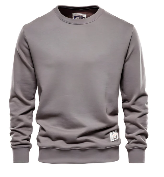 Warm Mens Classic Crew Neck Pullover Sweater