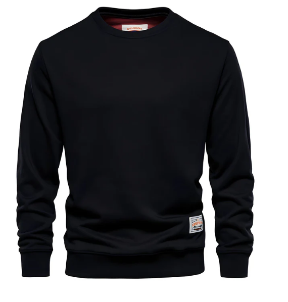 Warm Mens Classic Crew Neck Pullover Sweater - OutfitLondon