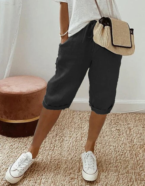 Comfortable Ladies Relax Fit Stretch Shorts - OutfitLondon